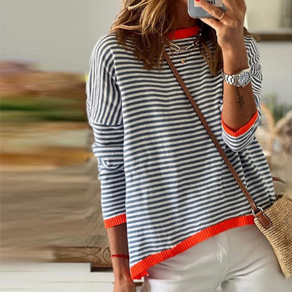 TS | Long-sleeved striped shirt