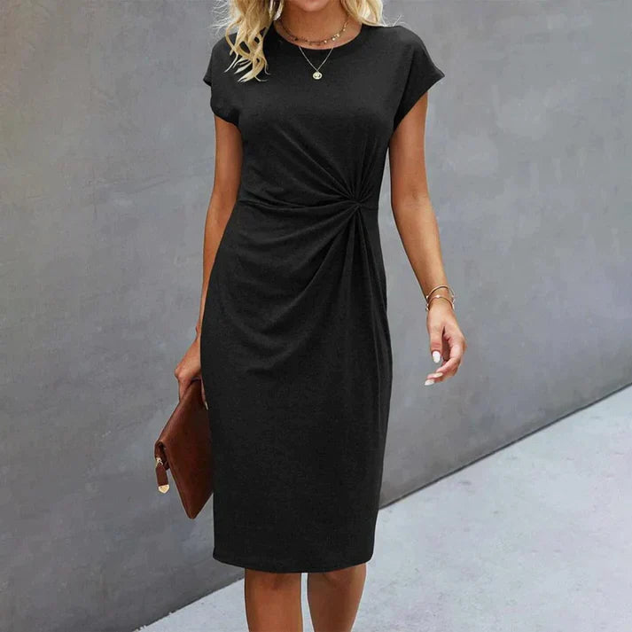 TS | Midi dress mit Twist-Front