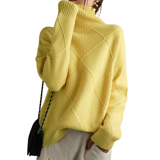 LD | Elegante kasjmier trui met schildpadhals