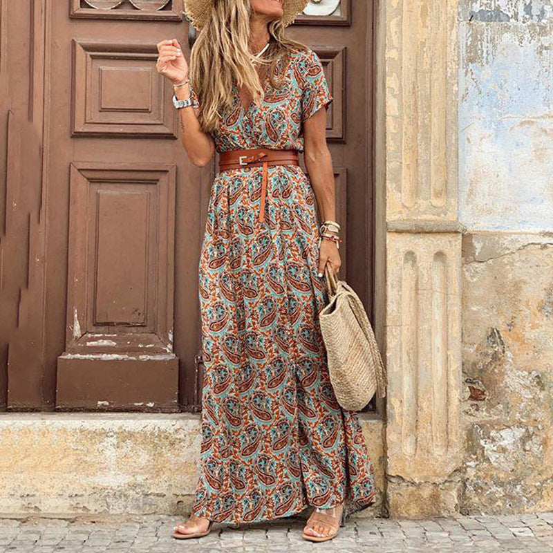 TS | Boho maxi dress with slit