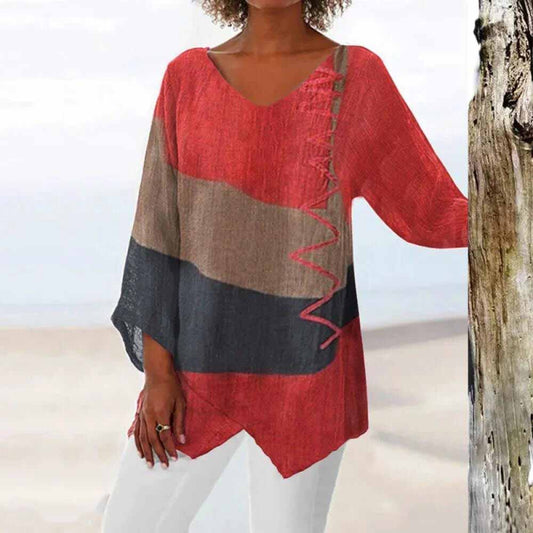 LD | Elegant driekleurig zomershirt