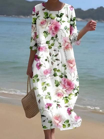 LD | Maxi-jurk met bloemenpatroon