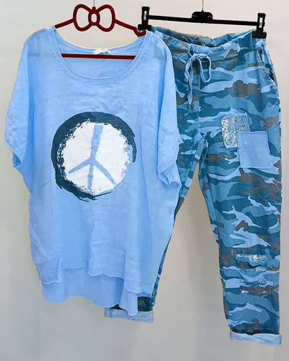 TS | Camouflage-coloured patchwork set
