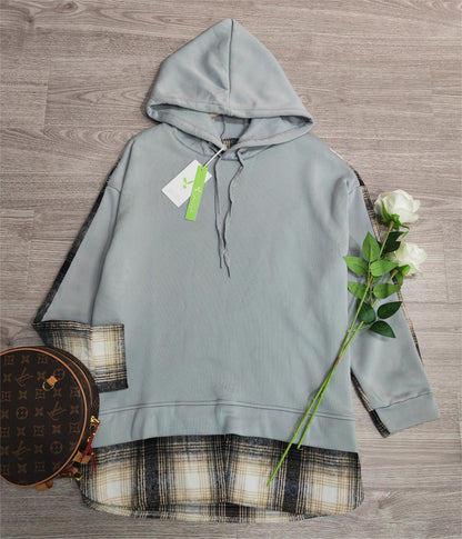 LD | Comfortabel patchwork sweatshirt met lange mouwen