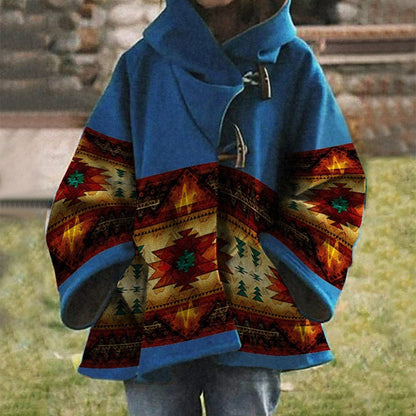LD | Boho jas met tribalmotief en capuchon