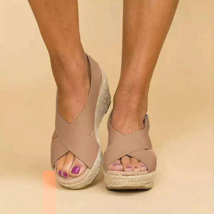 LD | Womens Wedge Enkelsandalen