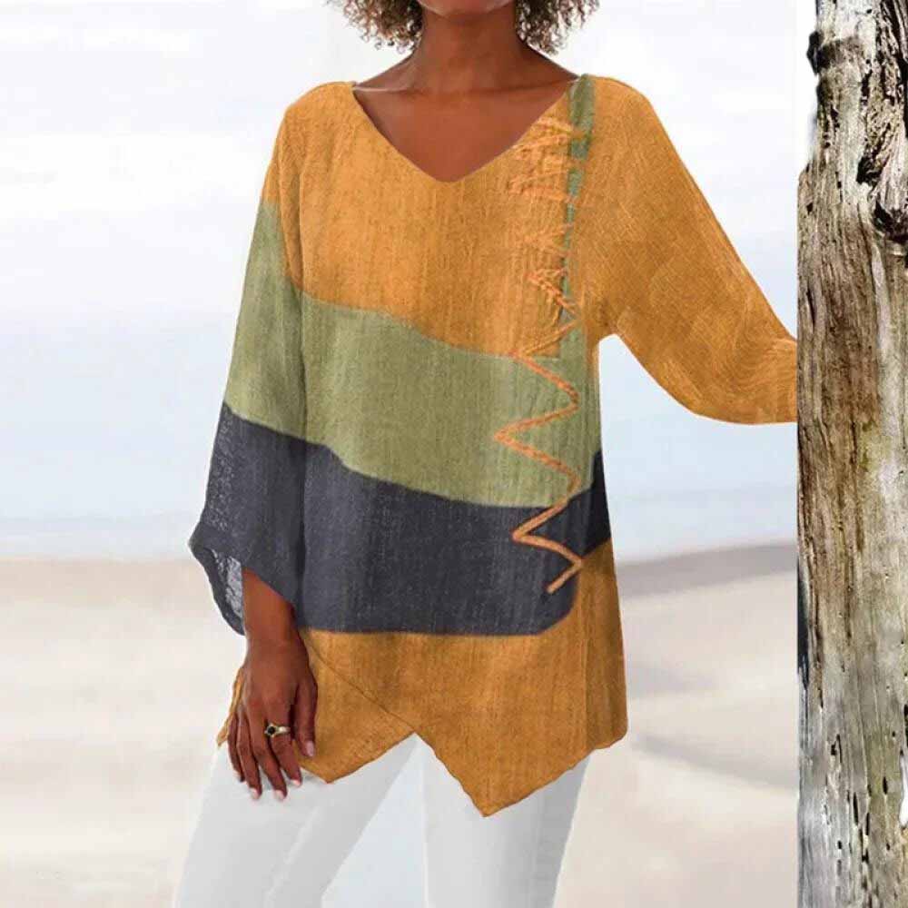 LD | Elegant driekleurig zomershirt