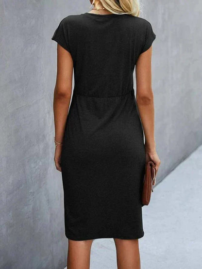TS | Midi dress mit Twist-Front