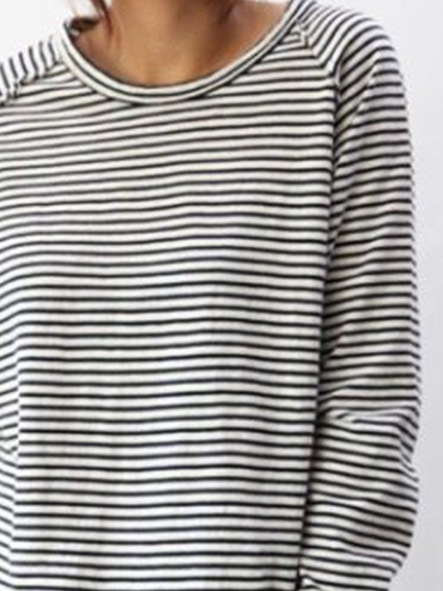 TS | Striped long-sleeved top