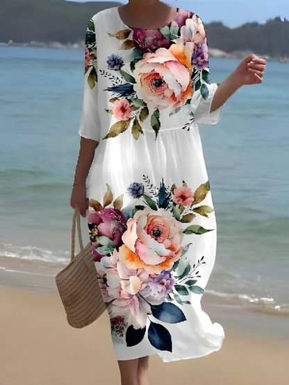 LD | Maxi-jurk met bloemenpatroon