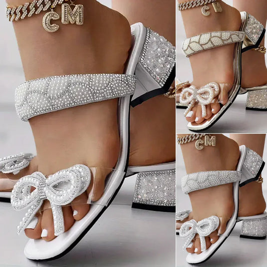 LD | Vrouwen Fashion Parel Bowknot Sandalen