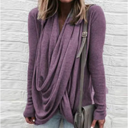 TS | Draped crossover top