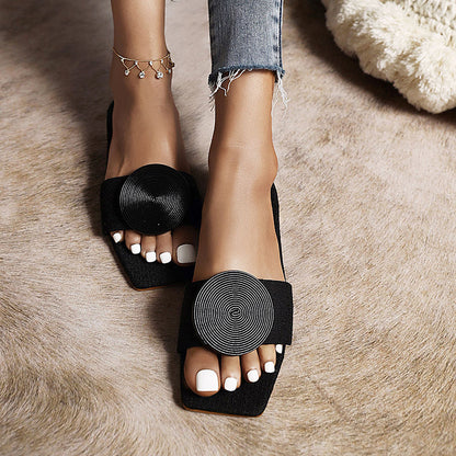 LD | zomer stijl open teen platte sandalen voor vrouwen