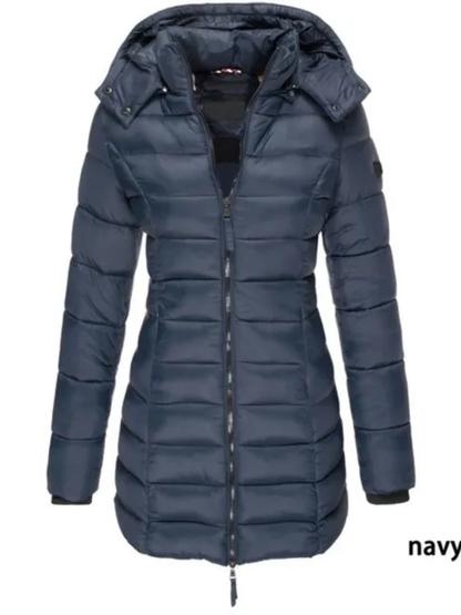 LD | Dames pufferjack met capuchon