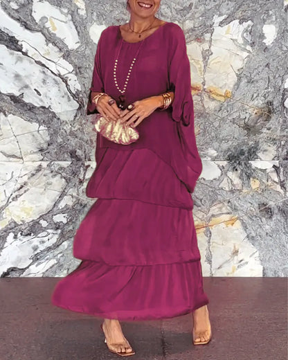 TS | Loose layered maxi dress