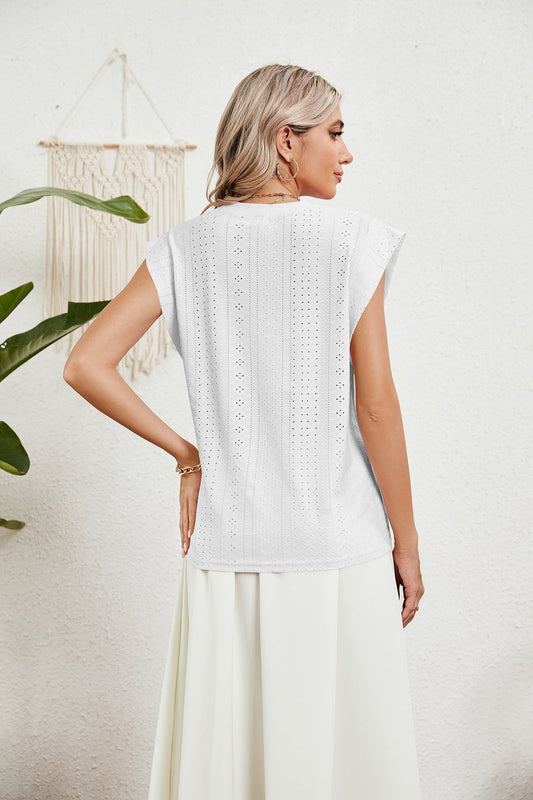 LD | Gilet d'été T-shirt à manches courtes creuses