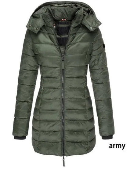 LD | Dames pufferjack met capuchon