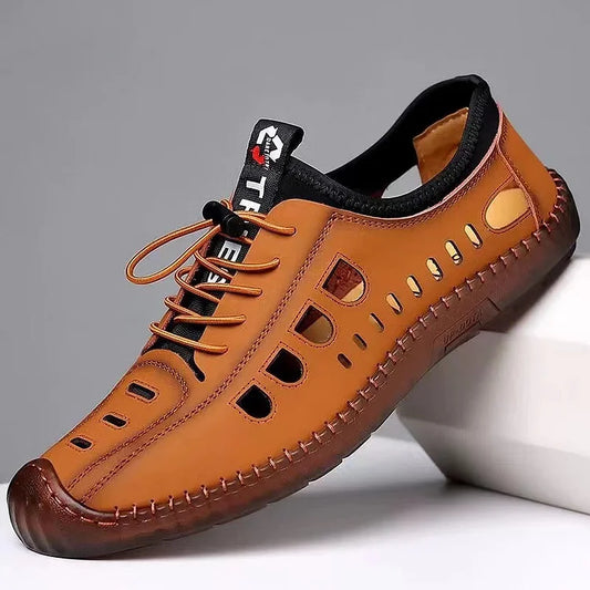 LD | Heren sandalen Zomer zacht leer ademend schoenen