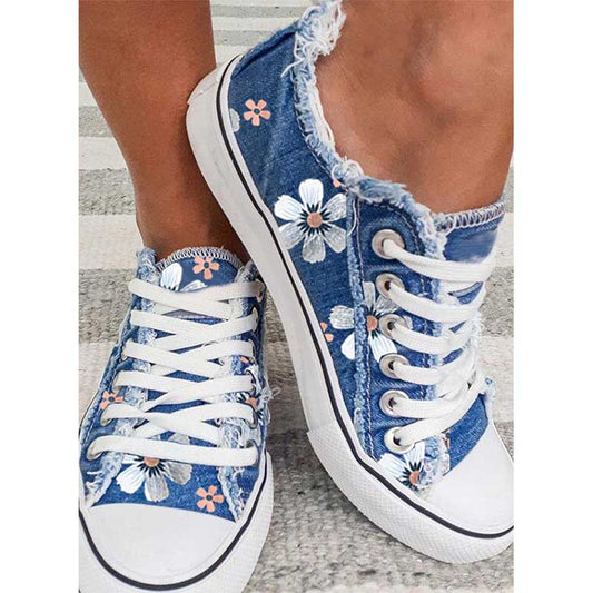 LM | Sneakers with floral print