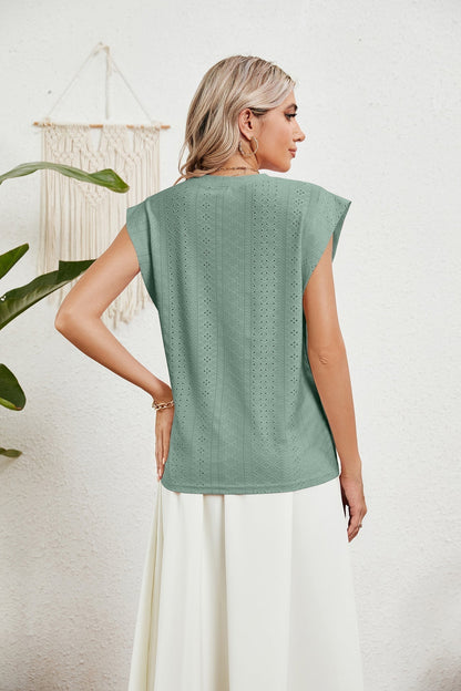 LD | Gilet d'été T-shirt à manches courtes creuses
