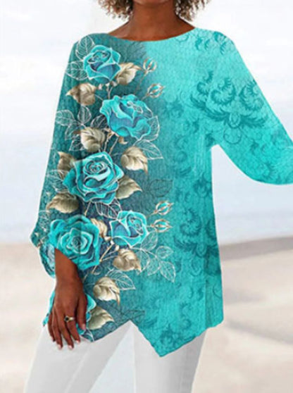 LD | Kleurrijke blouse met print