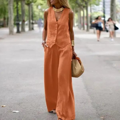 TS | Elegant set for women - top and pants