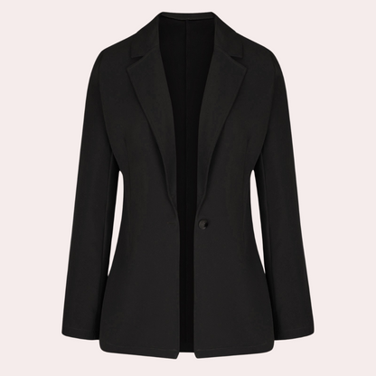 LD | Minimalistische effen blazer voor dames