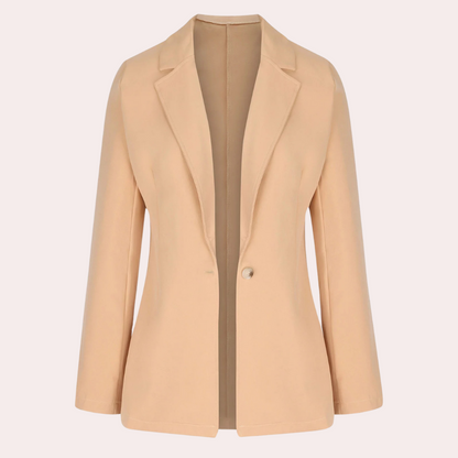 LD | Minimalistische effen blazer voor dames