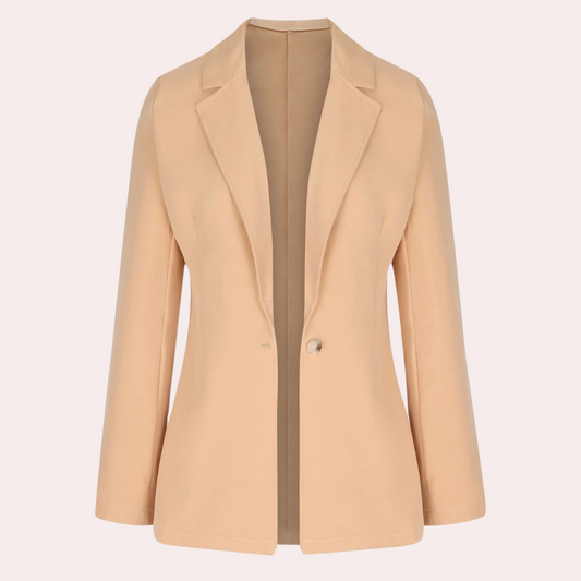 LD | Minimalistische effen blazer voor dames