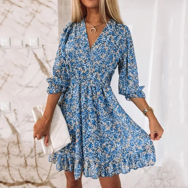 LM | Summer dress and sweater with boho print for women
