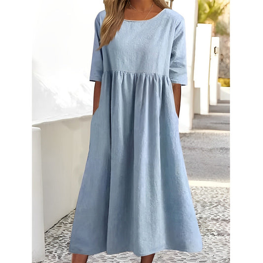 TS | Unicoloured midi dress