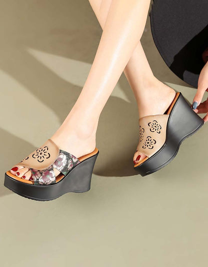 LD | Nieuwe Vrouwen Retro Platform Sleehakken