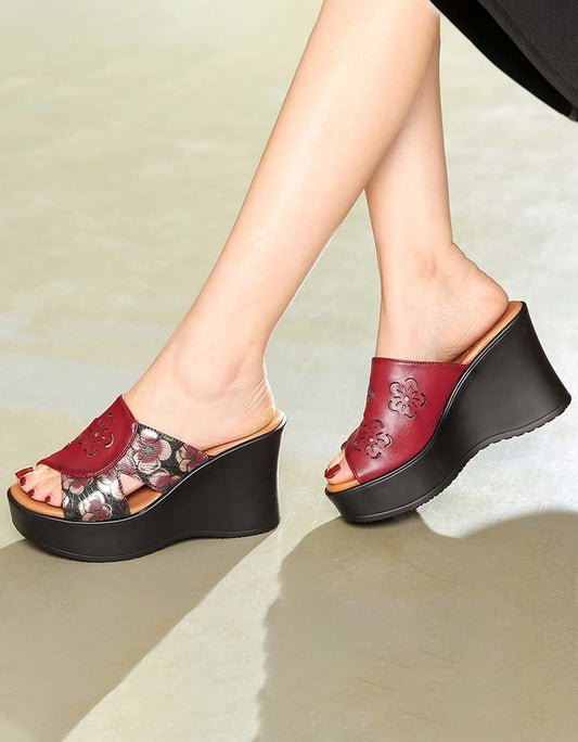LD | Nieuwe Vrouwen Retro Platform Sleehakken