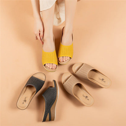 LD | Womens Open Toe Wedge Sandalen