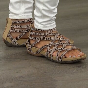 LD | Ronde Teen Holle Romeinse Gladiator Sandalen
