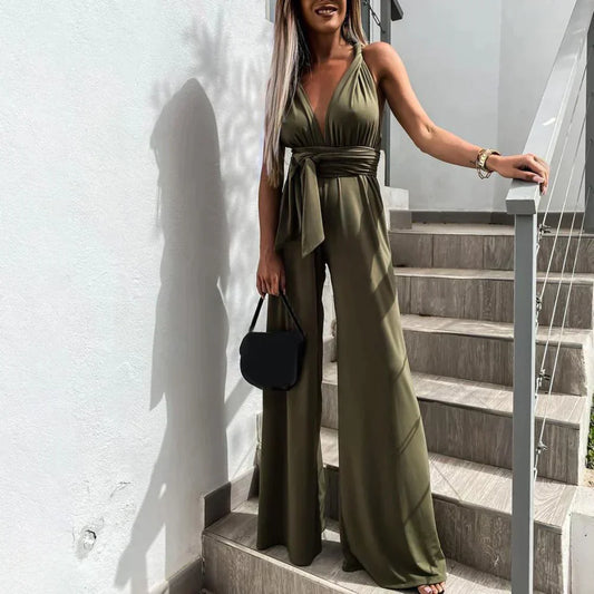 LD | Vicita™ Zomer jumpsuit met wijde broek