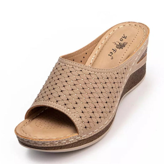 LD | Womens Open Toe Wedge Sandalen