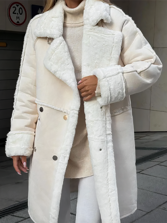 LD | Luxueuze winterjas gevoerd met imitatiebont