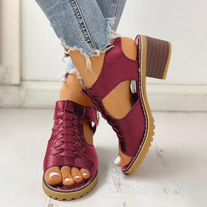 LD | Vrouwen Blokhak Sandalen