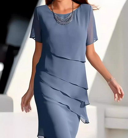 LD | Eenkleurige mouwloze mini jurk
