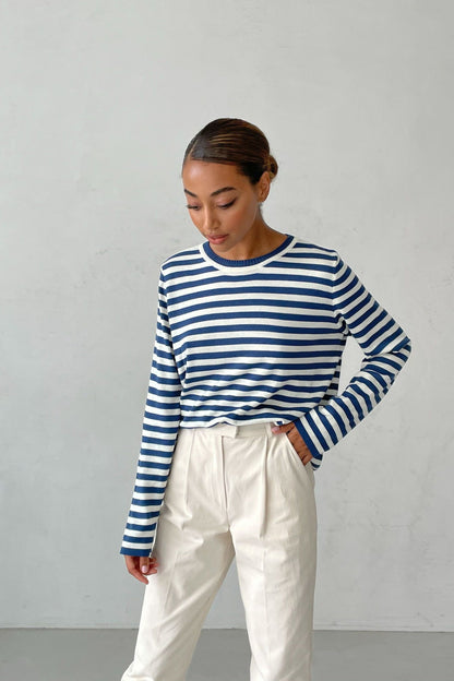 TS | Classic striped long-sleeved shirt