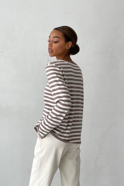 TS | Classic striped long-sleeved shirt