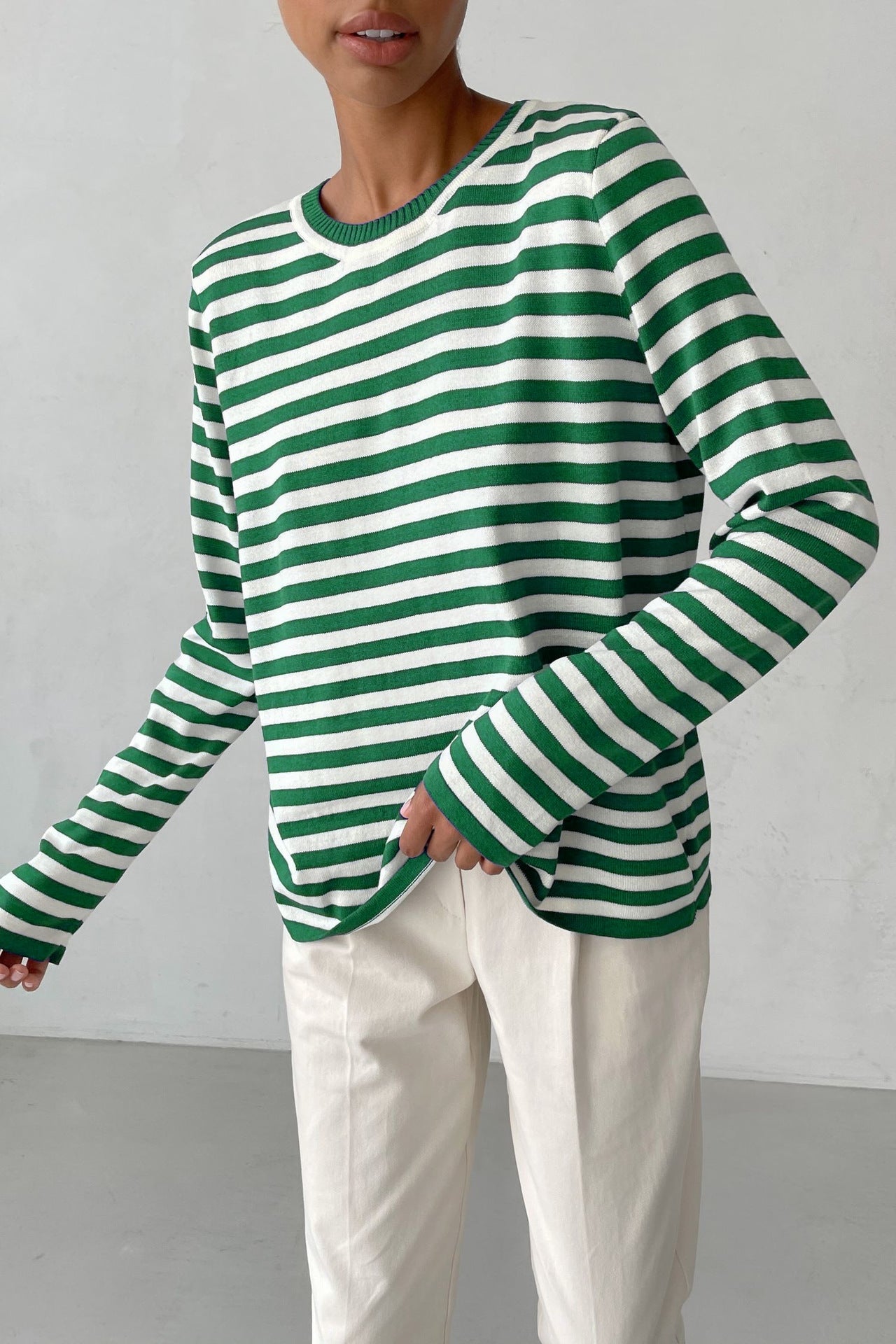 TS | Classic striped long-sleeved shirt