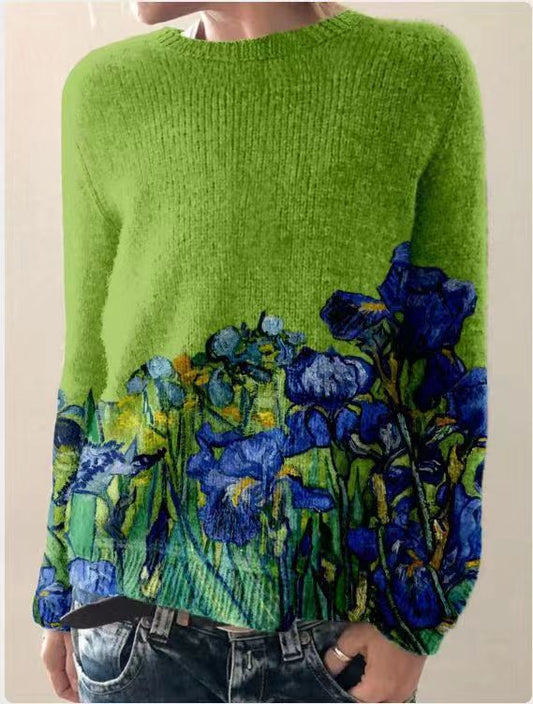 TS | Artistic landscape knit sweater