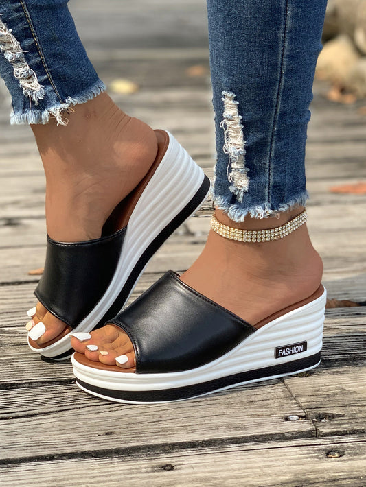 LD | Fish Mouth Wedges Zomer Sandalen