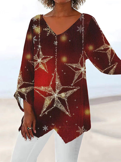 LD Eenvoudige en stijlvolle winterblouse