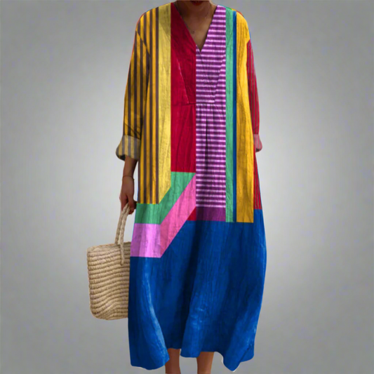 LD | Colour Block Breezy Maxi-jurk