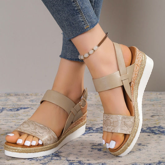 LD | Vrouwen Wig Comfort Platform Sandalen