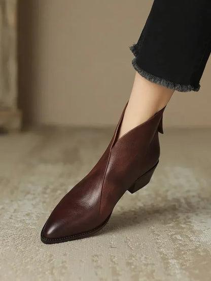 TS | Tapered ankle boot with block heel