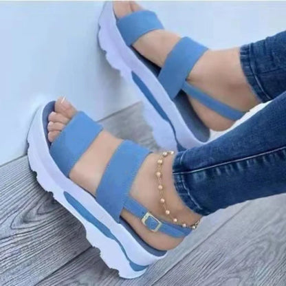 LD | Plateau sandalen met bandjes